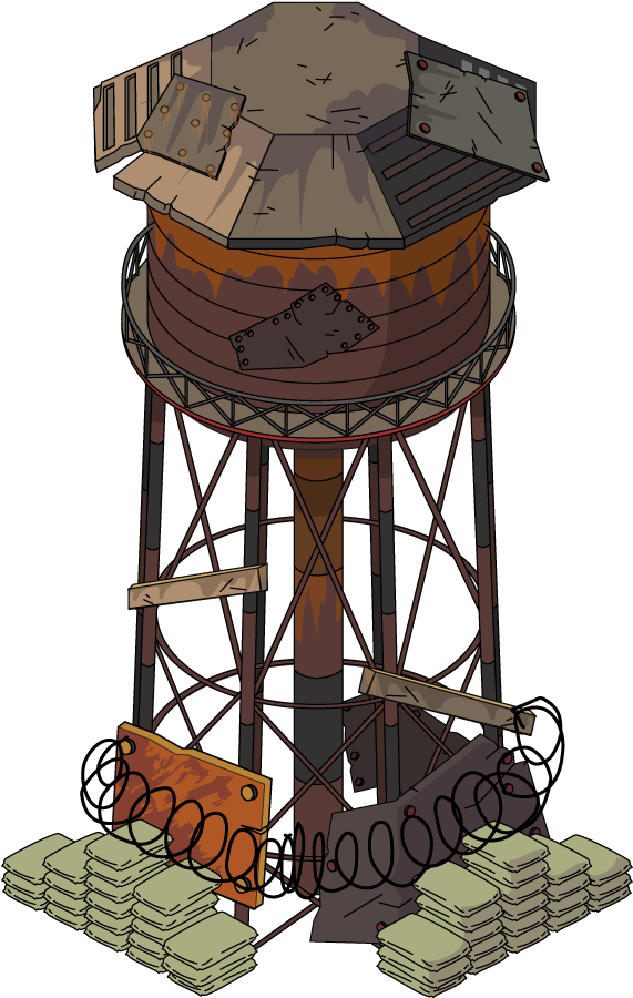 Fortified Water Tower - Observation Tower (600x1072), Png Download