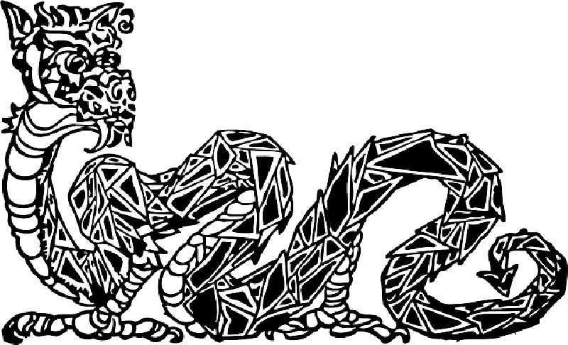 Mb Image/png - Free Vector Dragon (800x486), Png Download