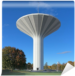 Water Tower Svampen In Orebro, Sweden Wall Mural • - Orebro City Water Tank Sillhoutte (400x400), Png Download