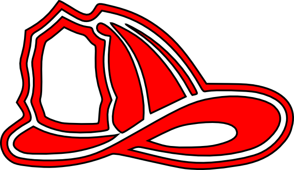 Firefighter Silhouette Cliparts - Fireman Hat Clip Art (600x347), Png Download