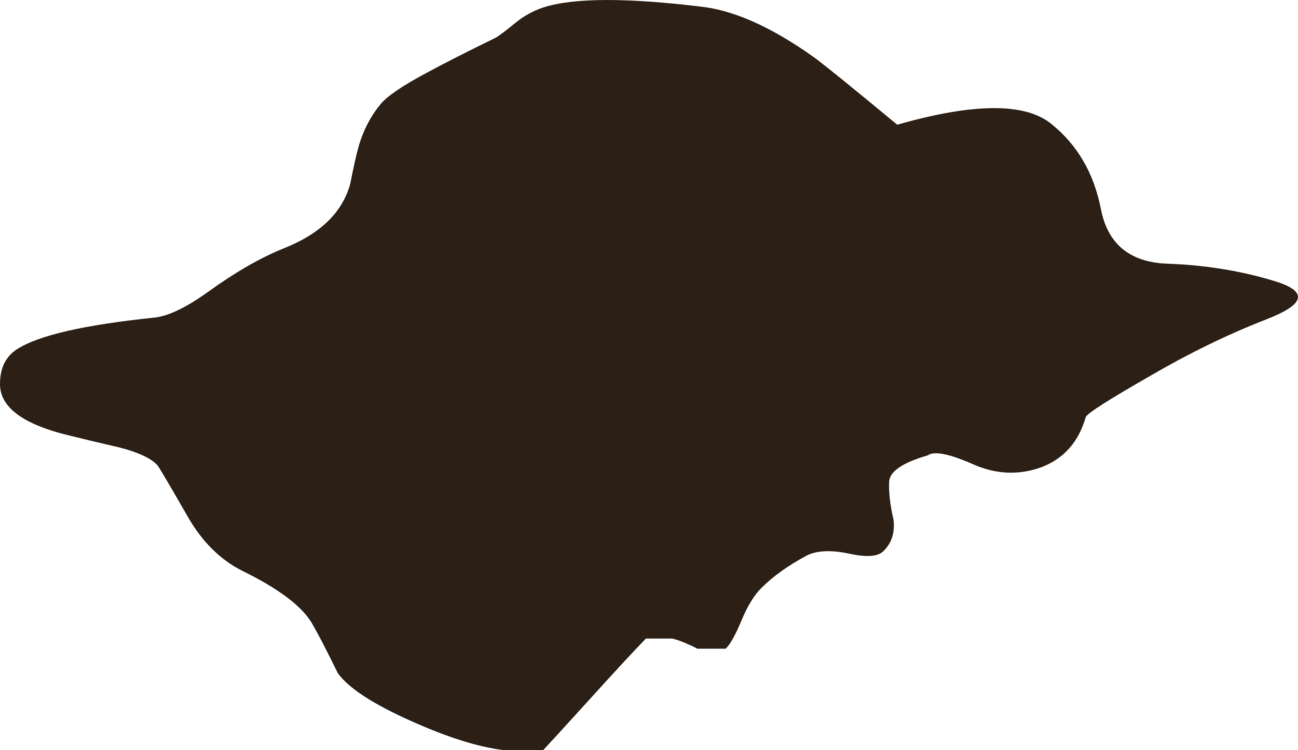 Silhouette Leaf Black M - Clip Art (1298x750), Png Download