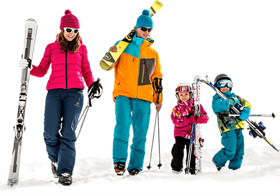 Skiing And Snowboarding Lessons - Горные Лыжи Пнг (570x533), Png Download