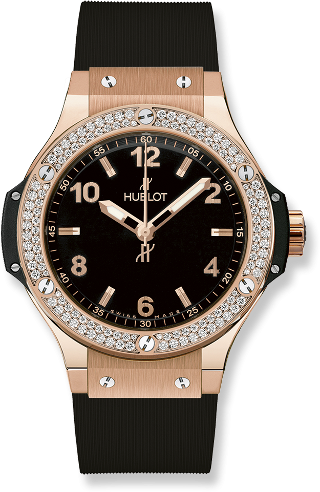 Big Bang Gold Diamonds - Hublot Watch For Women (1000x1000), Png Download