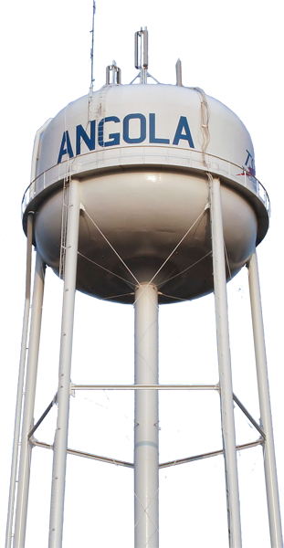 Angola Water Tower - Angola (311x600), Png Download