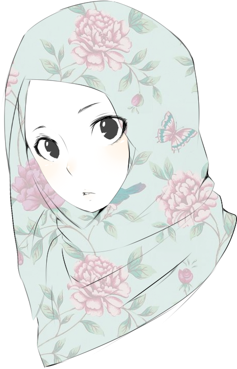 Muslimah Doodle By Nichi09 - Illustration (600x800), Png Download