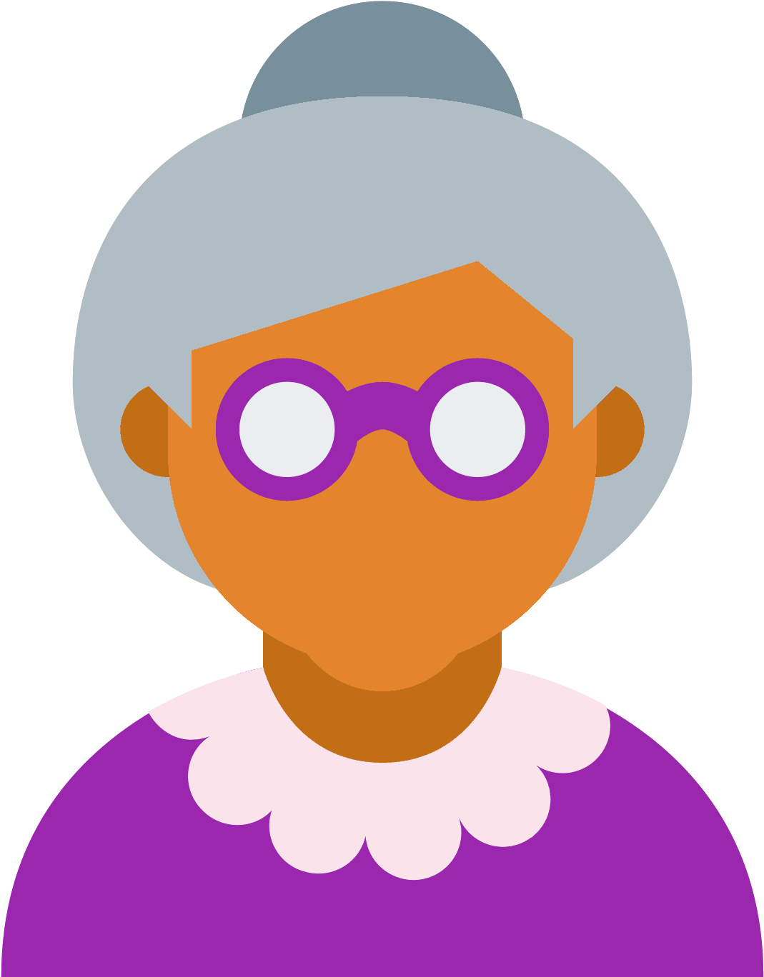Old Age Ícones - Old Women Icon (1600x1600), Png Download