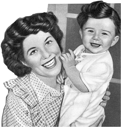 Retro Child Png (500x514), Png Download