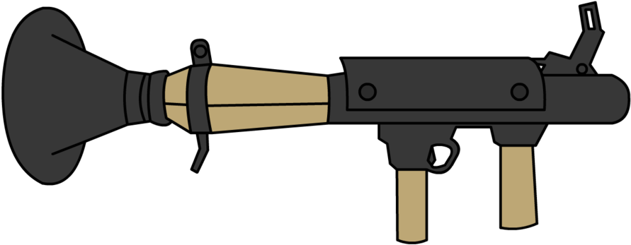 Collection Of Rocket Launcher High Quality - Rocket Launcher Png Tf2 (900x364), Png Download