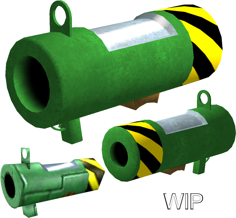 Report Rss Bazooka Wip Texture - Conker's Bad Fur Day Gun (1000x937), Png Download
