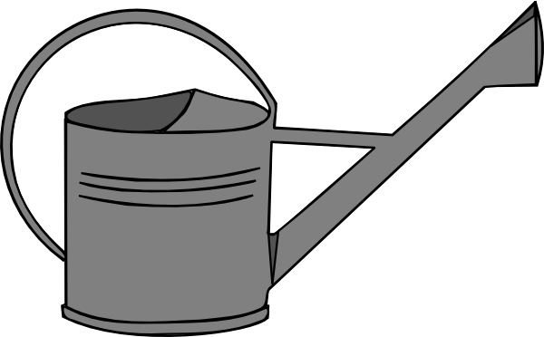 How To Set Use Watering Can Svg Vector (600x372), Png Download