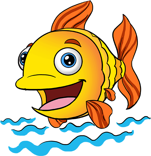 How To Draw A Cartoon Fish In Few Easy St Drawing Guides - Drawing (678x600), Png Download