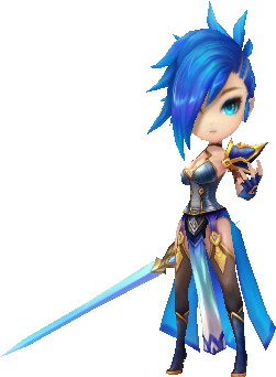 Magic Knight Front - Dama Magica Summoners War (393x357), Png Download