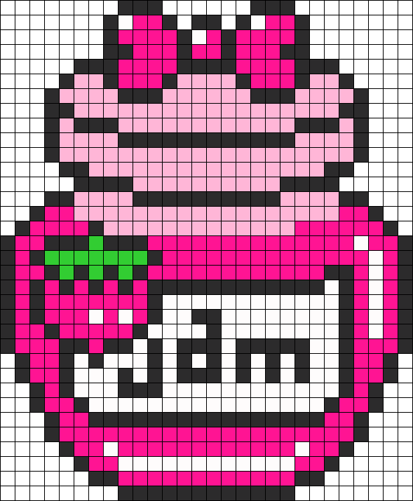 Kawaii Jam Perler Bead Pattern / Bead Sprite - Perler Beads Sooo Cute (589x715), Png Download