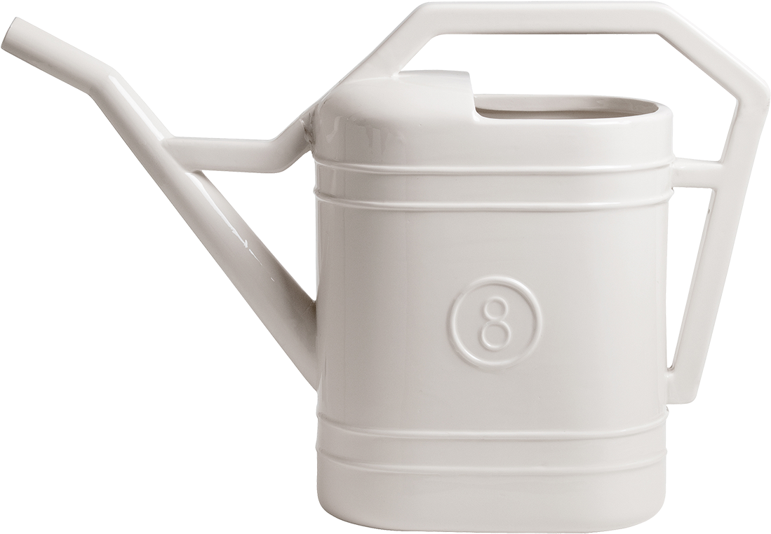 Estetico Quotidiano Porcelain Watering Can - Gießkanne Weiß Kunststoff Groß (1200x829), Png Download
