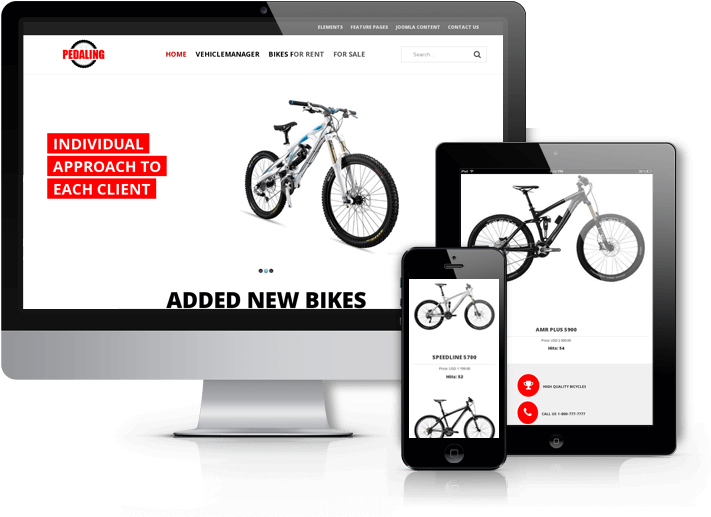 Bike Joomla Template - Joomla (800x600), Png Download