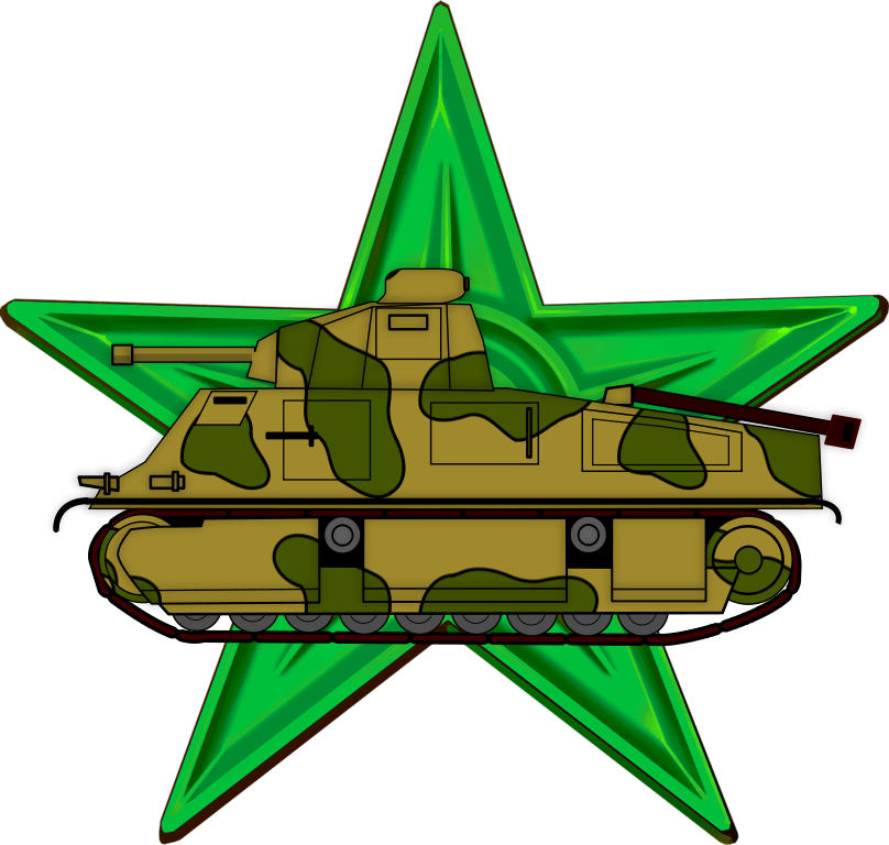 Barnstar Army - Tanques De Guerra Caricatura Png (808x768), Png Download