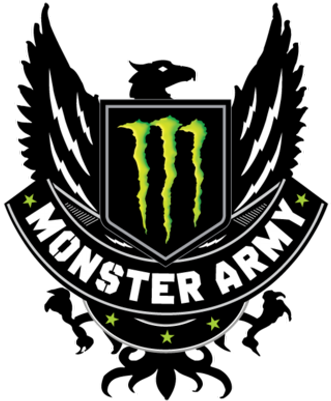 Monster Army Bmx - Monster Energy Lo-carb Drink - 12 Pack, 8 Fl Oz Cans (400x400), Png Download