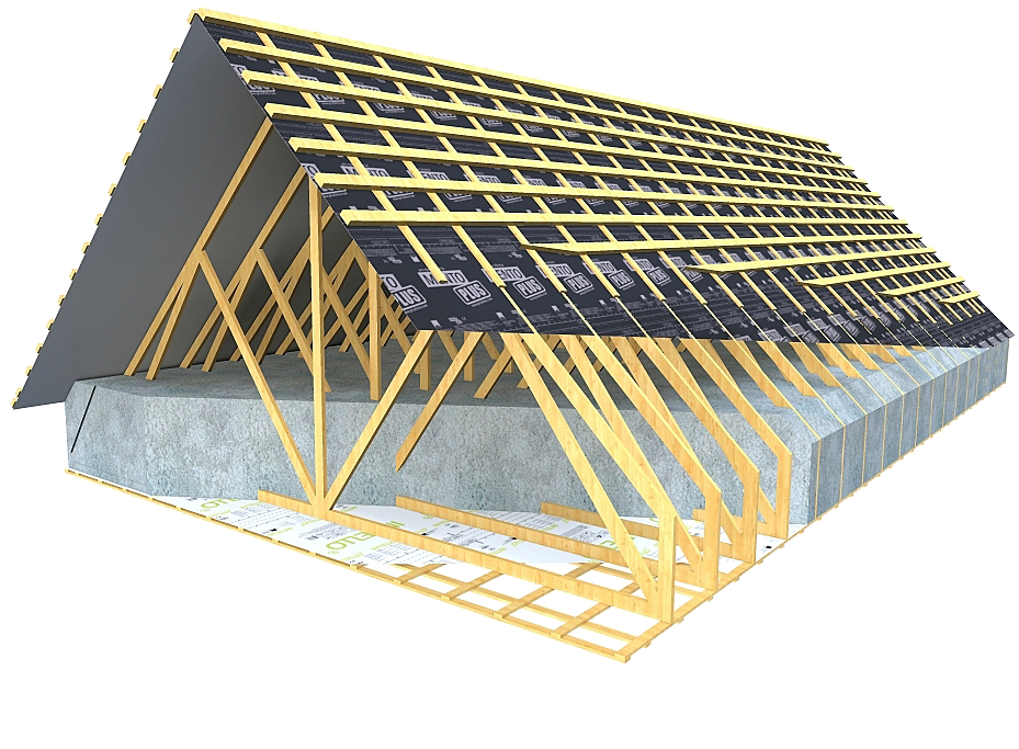 Truss Roof Specifications - Roof (962x720), Png Download