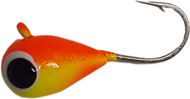 Orange Yellow Uv Glow Tungsten Jig - Yellow (1024x668), Png Download