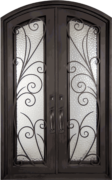 Flusso - Iron Double Door Design (576x720), Png Download