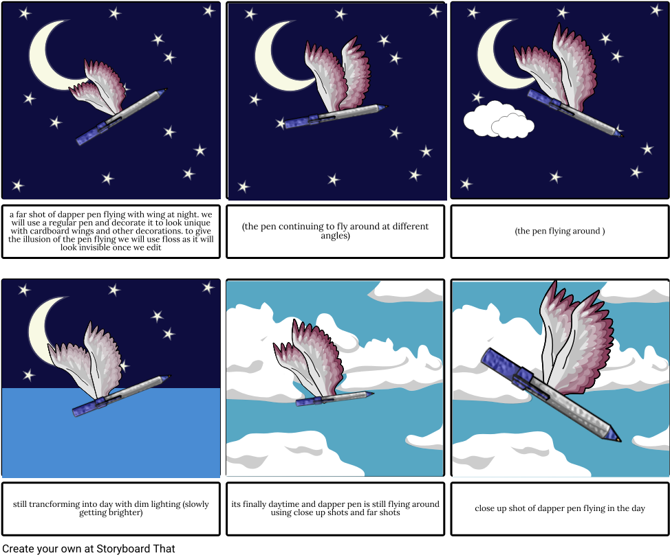 Dapper Pen - Storyboard (989x823), Png Download