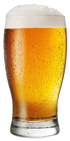 Lager Beer Glow - Glass Of Beer (264x543), Png Download
