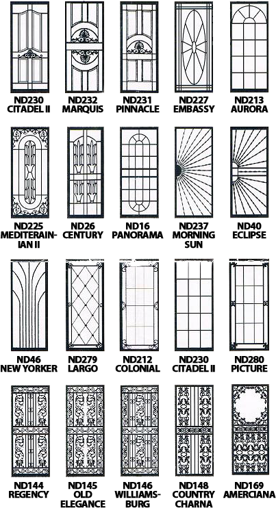 Inspiring Black Metal Screen Doors And Contemporary - White Metal Screen Doors (436x775), Png Download