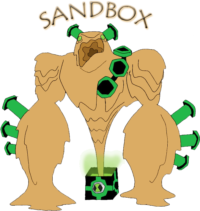 Sandbox Without Shading - Ben 10 Omniverse Sandbox (692x764), Png Download