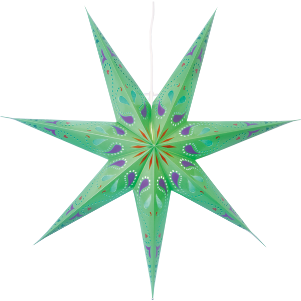 Paper Star Siri - Julestjerne Sort Watt & Veke (600x600), Png Download