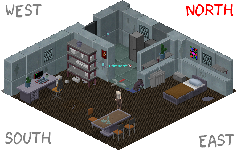 Compass Directions - Floor Plan (778x499), Png Download