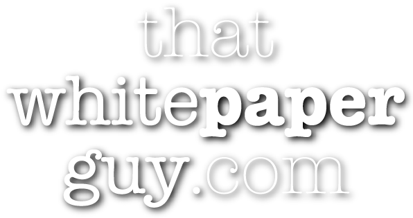 That White Paper Guy - White Paper (600x340), Png Download
