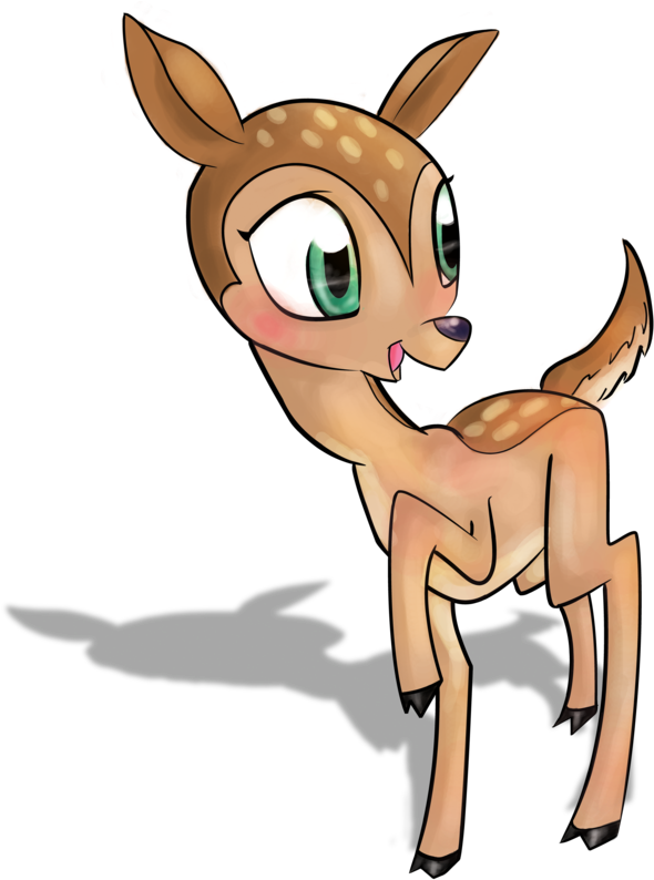 Cute Deer Png Images & Pictures - Cartoon (900x825), Png Download