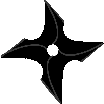Cool Ninja Star Outline (640x400), Png Download