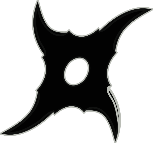 Ninja Star Clipart - Ninja Star Cartoon Png (600x562), Png Download