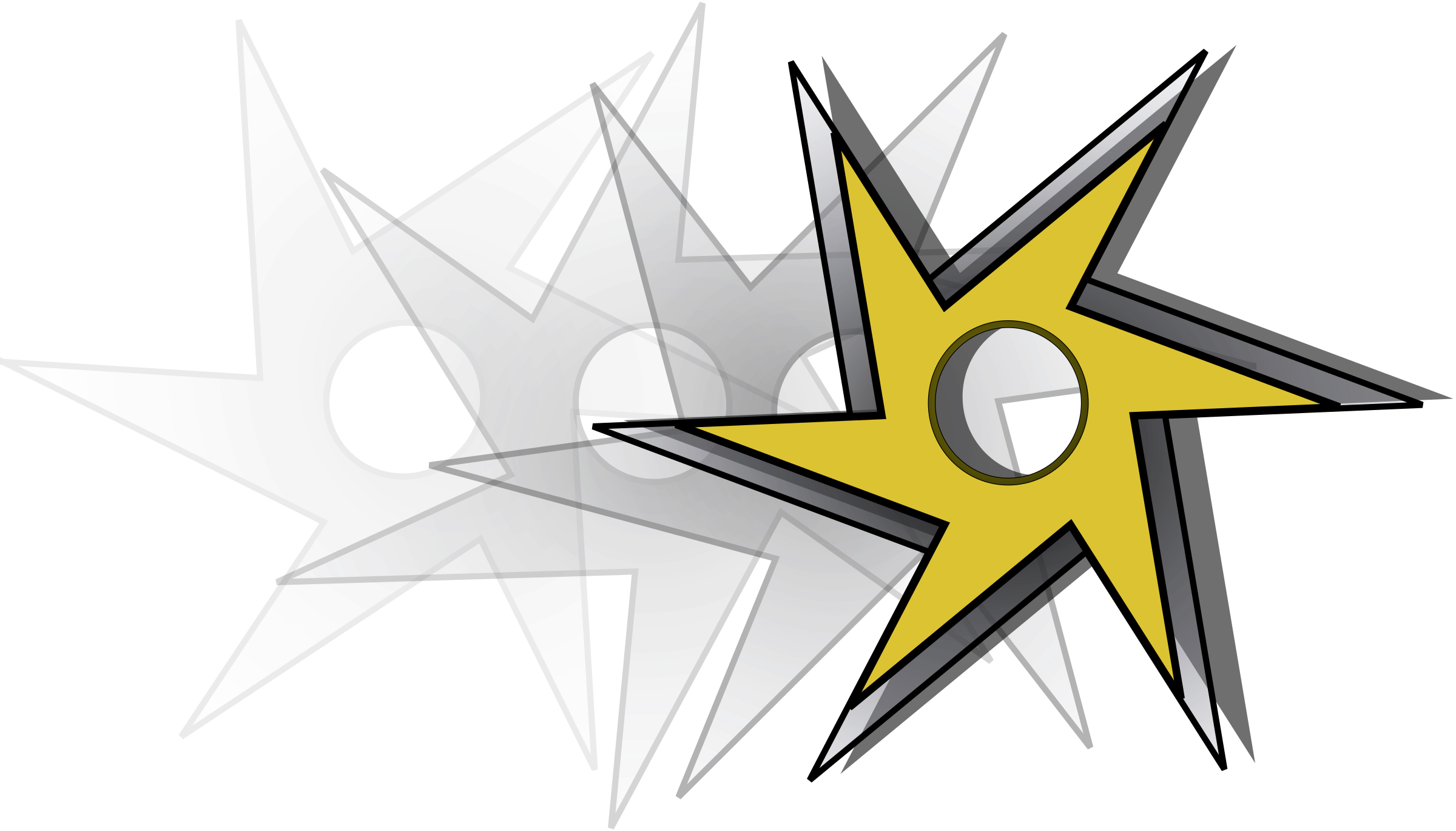 Big Image - Ninja Star (2400x1370), Png Download