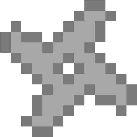 Ninja Star - Pixel Heart (1184x1184), Png Download