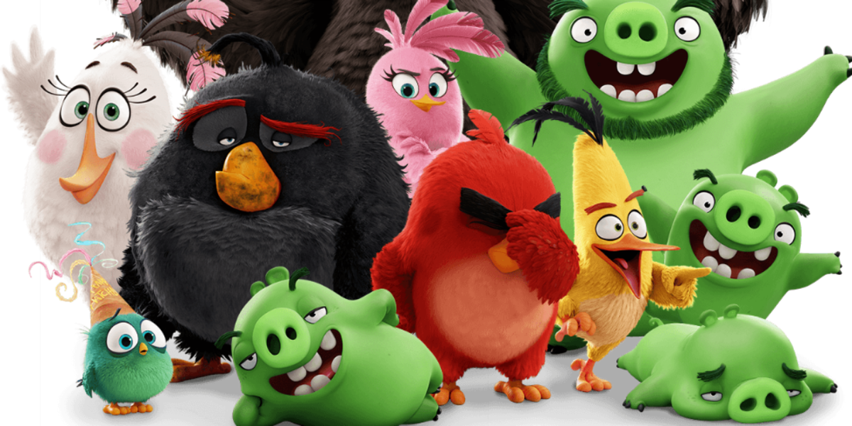 Angry Birds Movie - Angry Birds Group (1200x600), Png Download