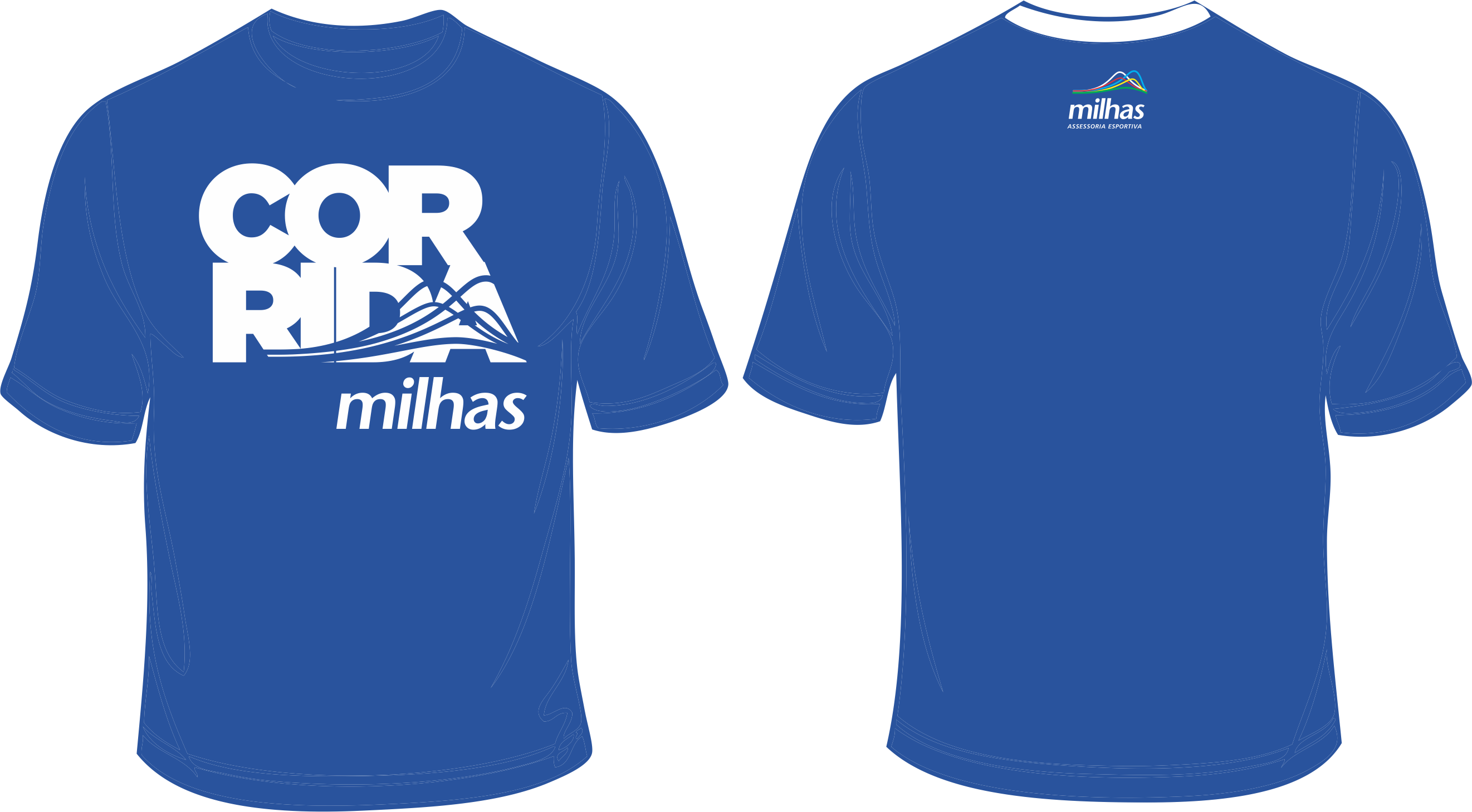 Camisa Com Logo Dos Programas 2018 2 1 - Navy Blue T Shirt With Gold Print (2643x1458), Png Download