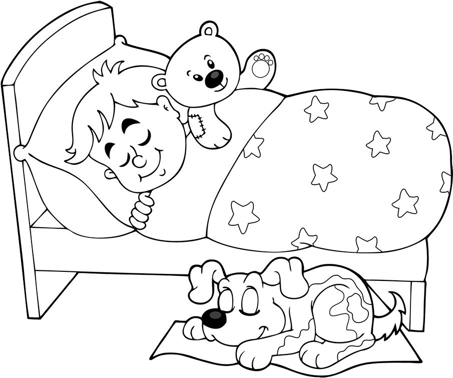 Black And White Sleep Cartoon Clip Art - Sleep Cartoon Black And White (942x928), Png Download