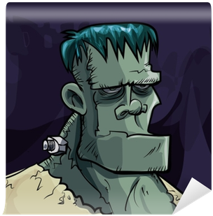 Cartoon Frankenstein Monster Head Wall Mural • Pixers® - Cartoon Dracula Frankenstein Etc (400x400), Png Download