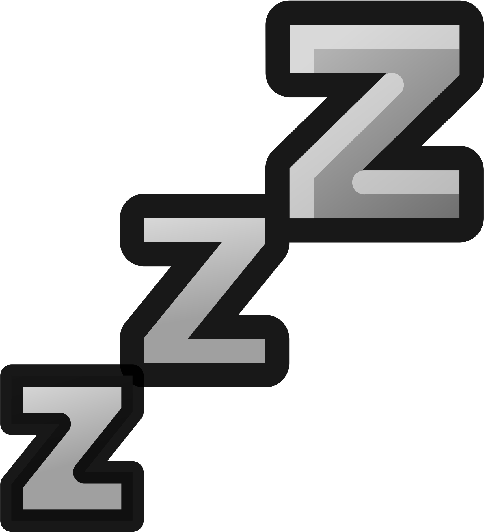 Open - Zzz Transparent (1000x1000), Png Download