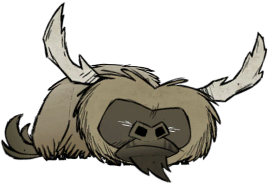 Beefalo Sleeping - Don T Starve Sleeping Beefalo (963x652), Png Download