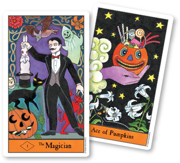 Halloween Tarot Invites You To Trick Or Treat With - Halloween Tarot Deck By Kipling West (589x537), Png Download