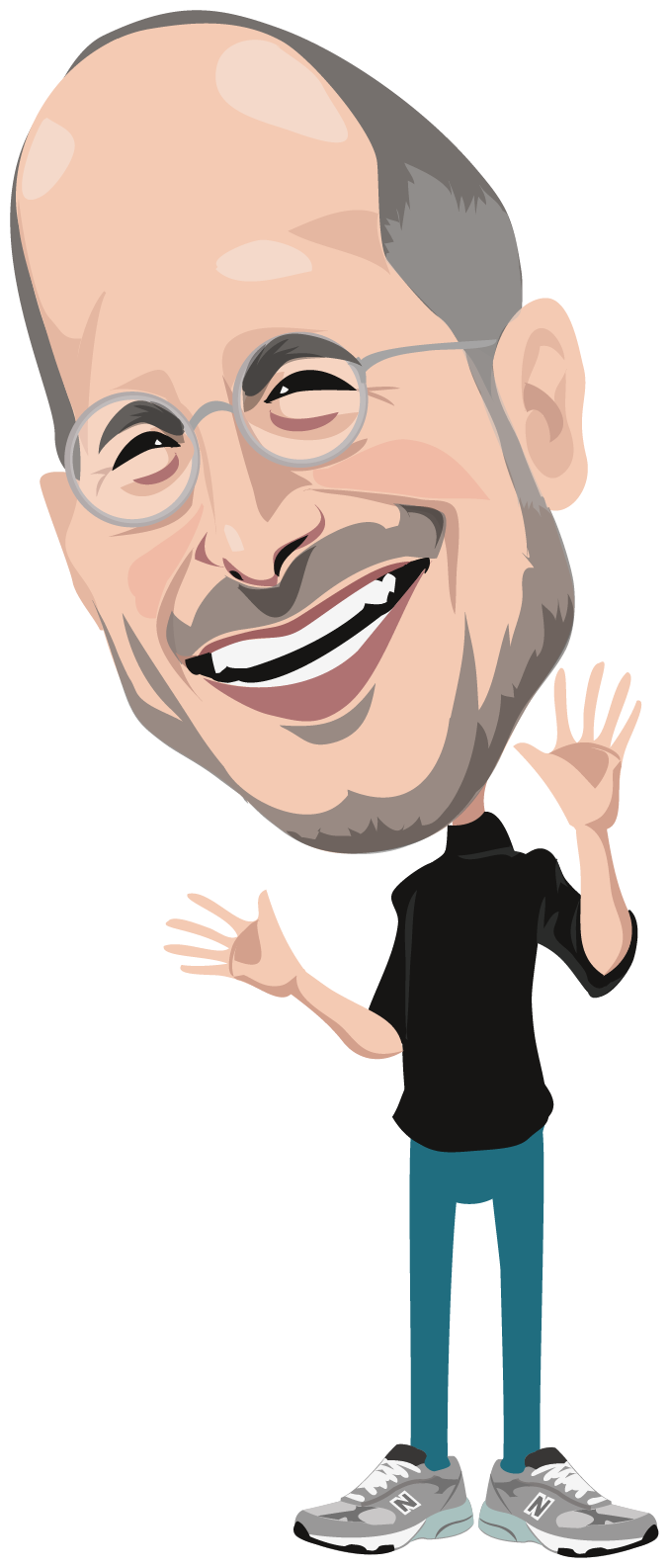 The Most Dangerous Role Model For Business Leaders - Steve Jobs Clip Art (677x1586), Png Download