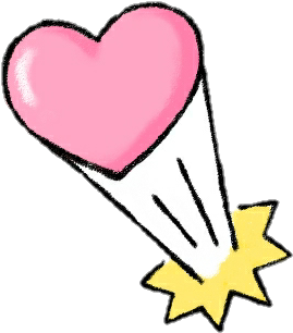 Comic Love Cute Cartoon Heart Bomb Punk Pink Girl - Comic Heart Png (329x366), Png Download