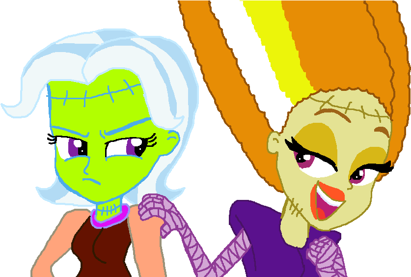 Adagio Dazzle, Artist - Cartoon Bride Of Frankenstein Png (1000x563), Png Download