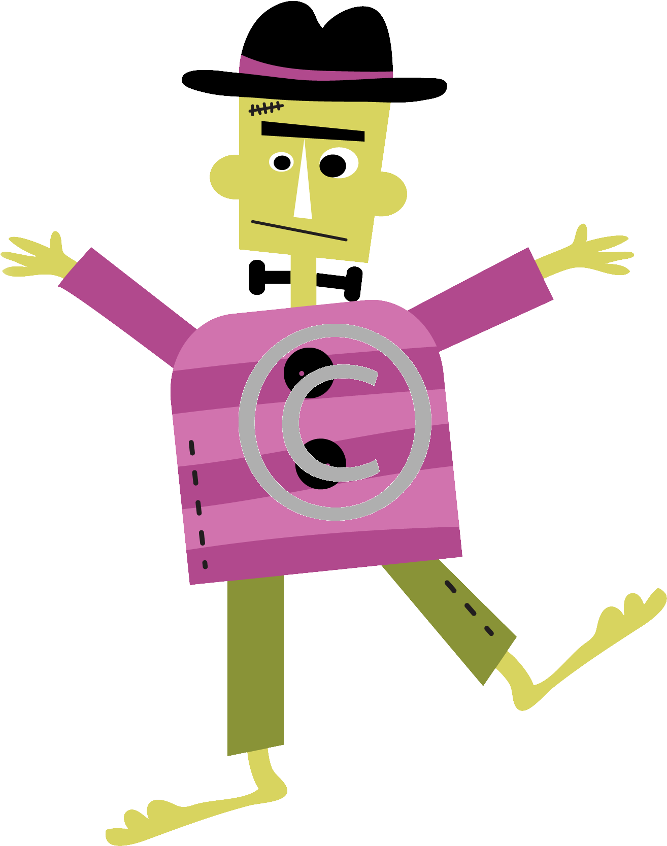 Frankenstein - Png - Cartoon (1384x1732), Png Download