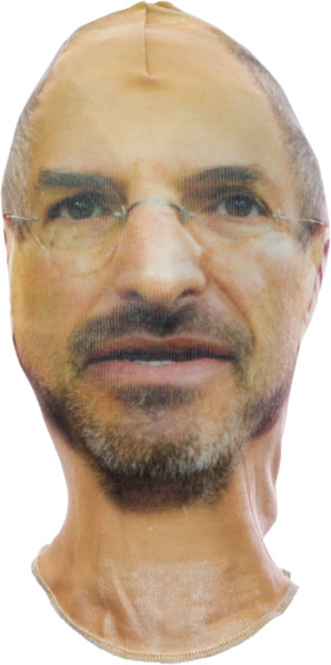 Jobs Mask - Mask (298x599), Png Download