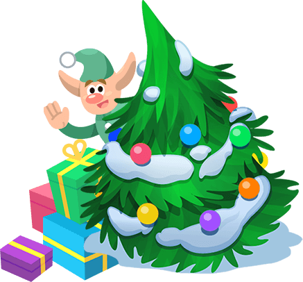 Elf - Library (437x406), Png Download