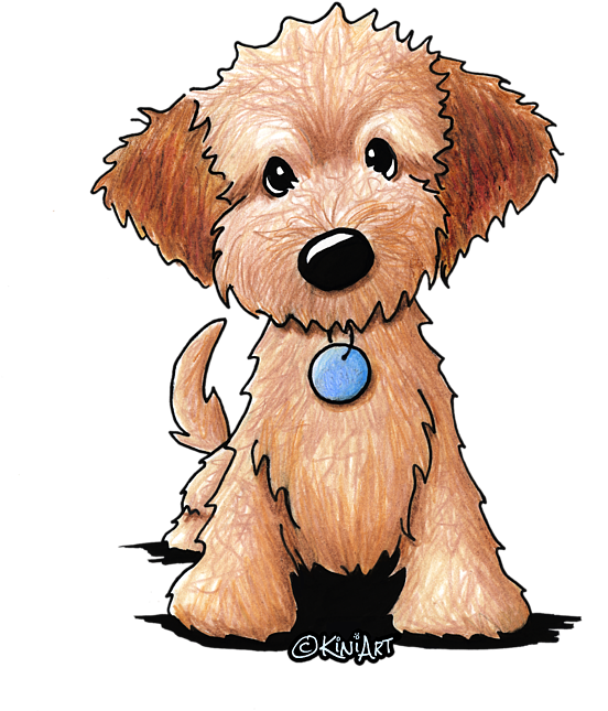 Click And Drag To Re-position The Image, If Desired - Cafepress Kiniart Goldendoodle Puppy Iphone 6 Tough (600x687), Png Download
